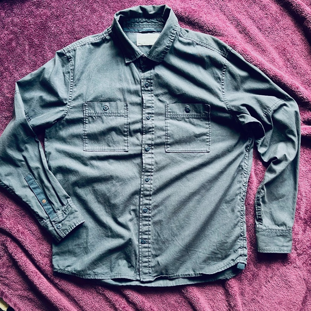 REI blue Work shirt